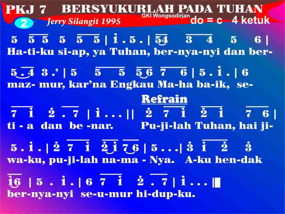 Lirik Lagu Bersyukurlah Kepada Tuhan Gambar Ngetrend dan