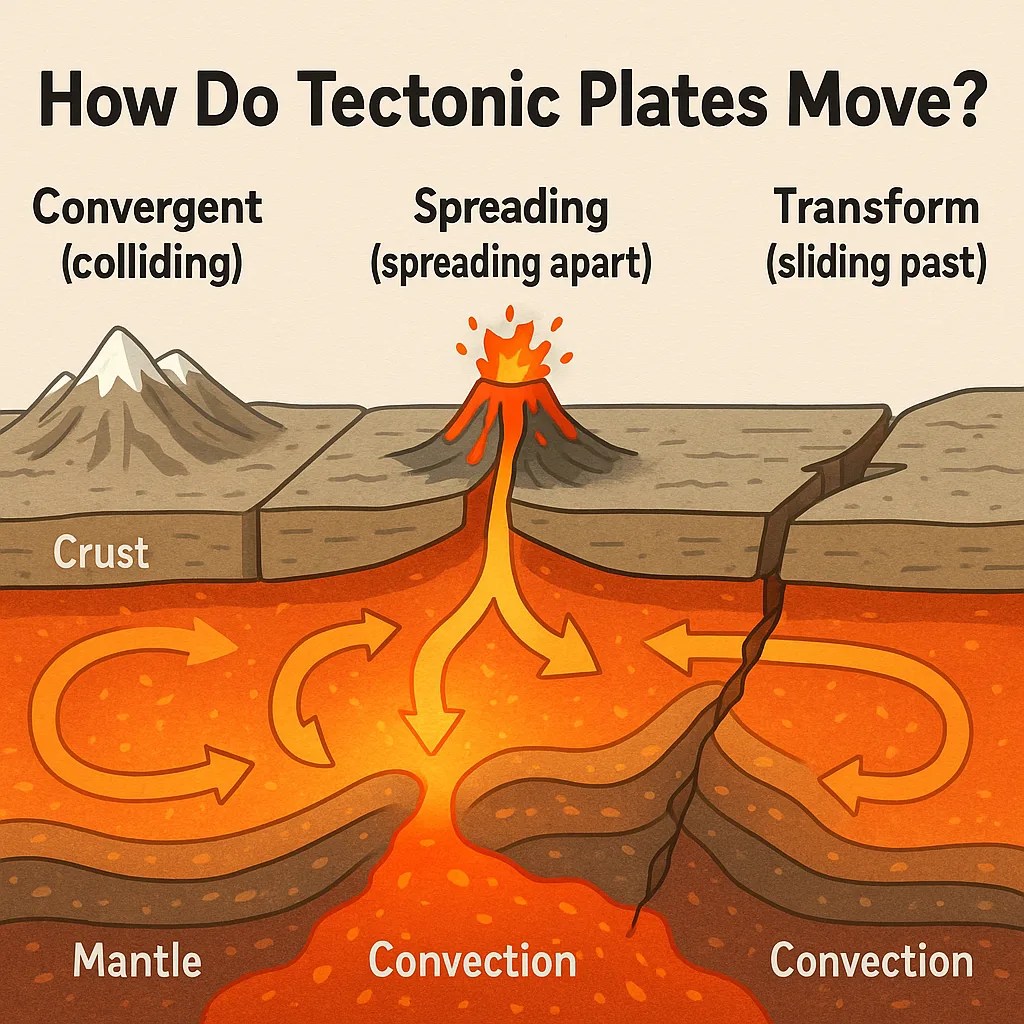 Tectonic Plate Facts for Kids – Earthquakes, Volcanoes & Moving Continents
