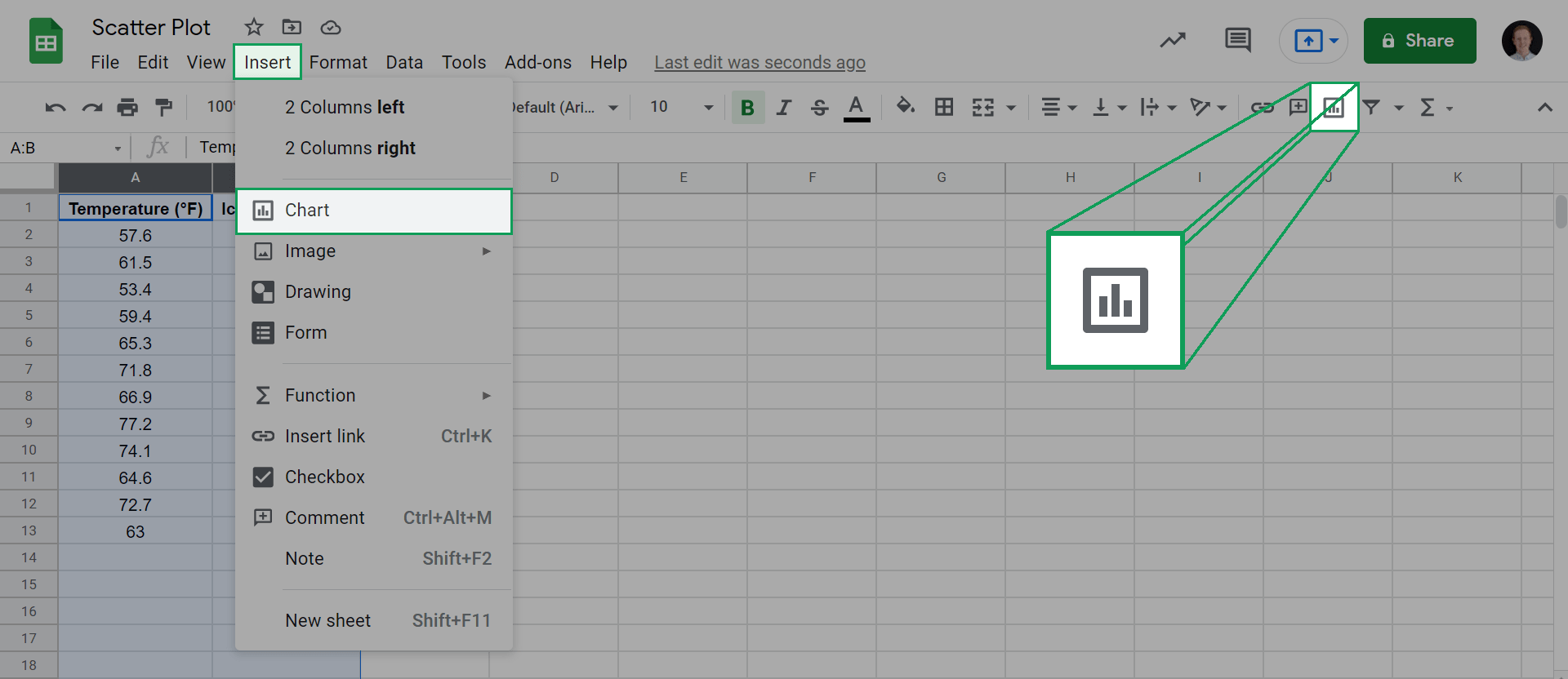 How To Make A Scatter Plot In Google Sheets Kieran Dixon