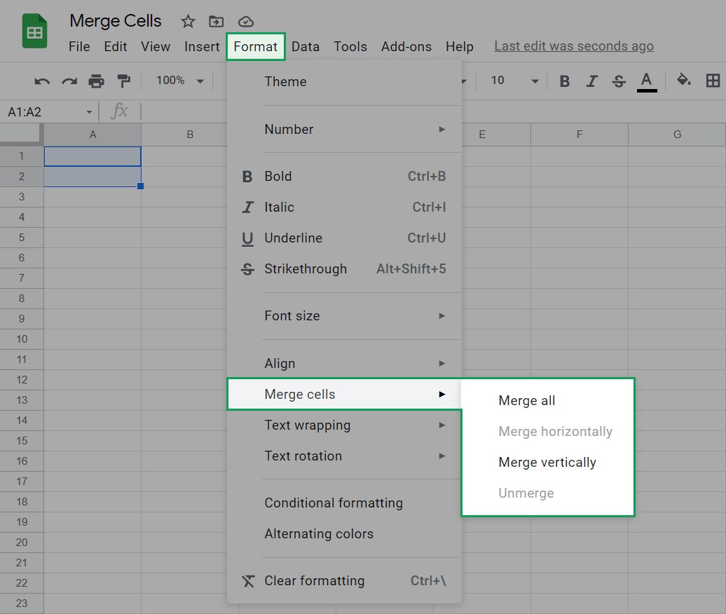 How To Merge Cells In Google Sheets Kieran Dixon