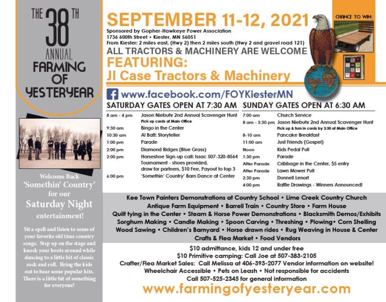 Farming of Yesteryear Kiester Minnesota