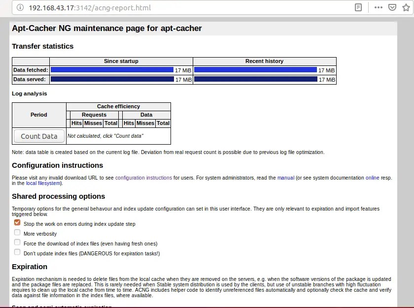 How to Setup APTCaching Server Using AptCacher NG on Ubuntu 18.04
