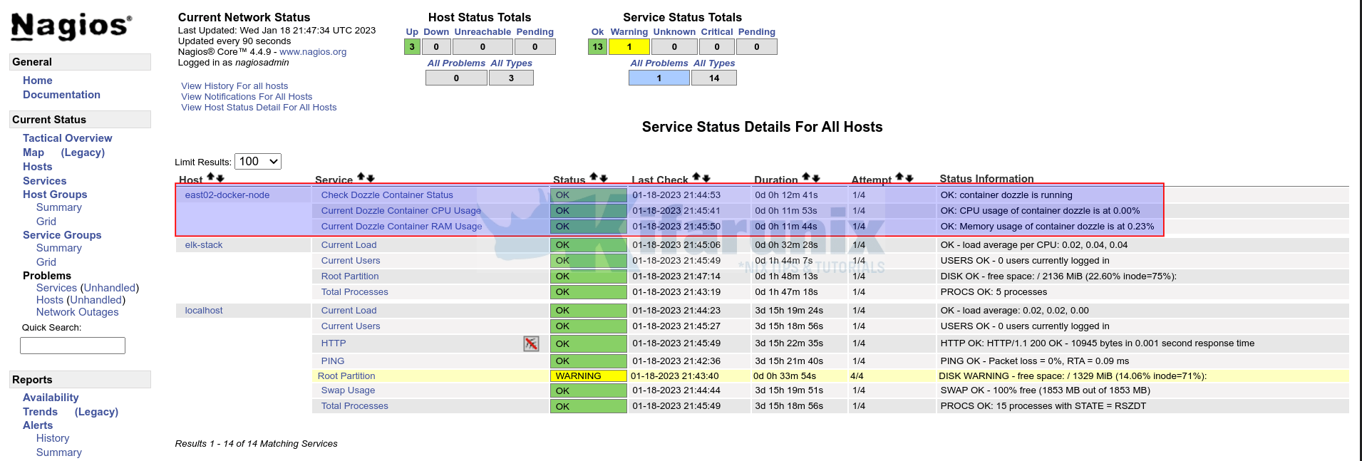 How to Monitor Docker Containers using Nagios