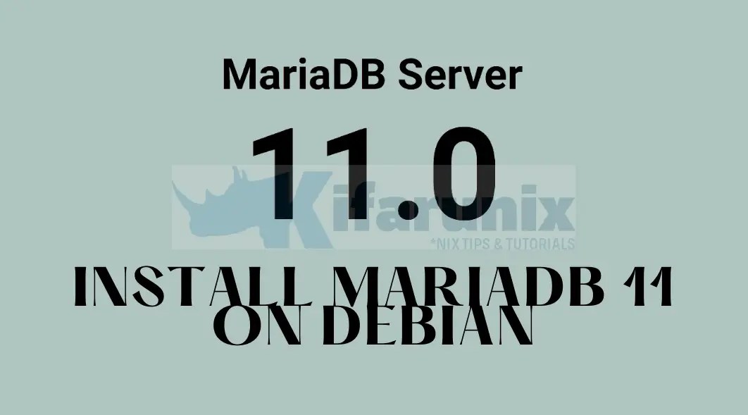 Install MariaDB 11 on Debian 11/Debian 10