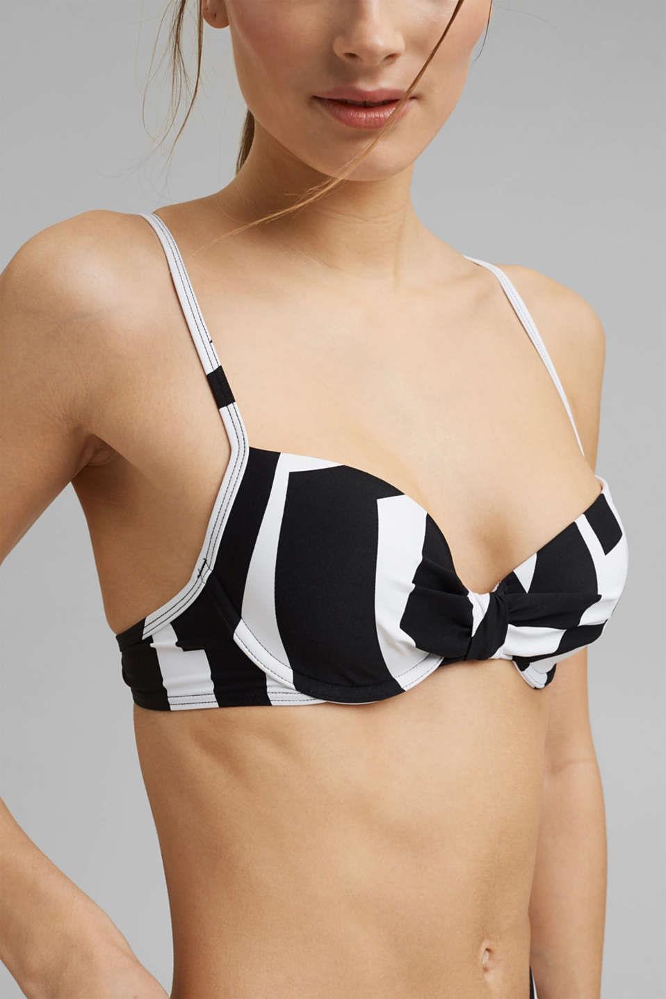 Esprit Lido bikinitop, sort hvid