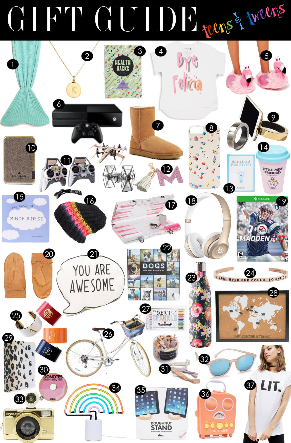Gift Guide for Teens + Tweens. Kiki's List