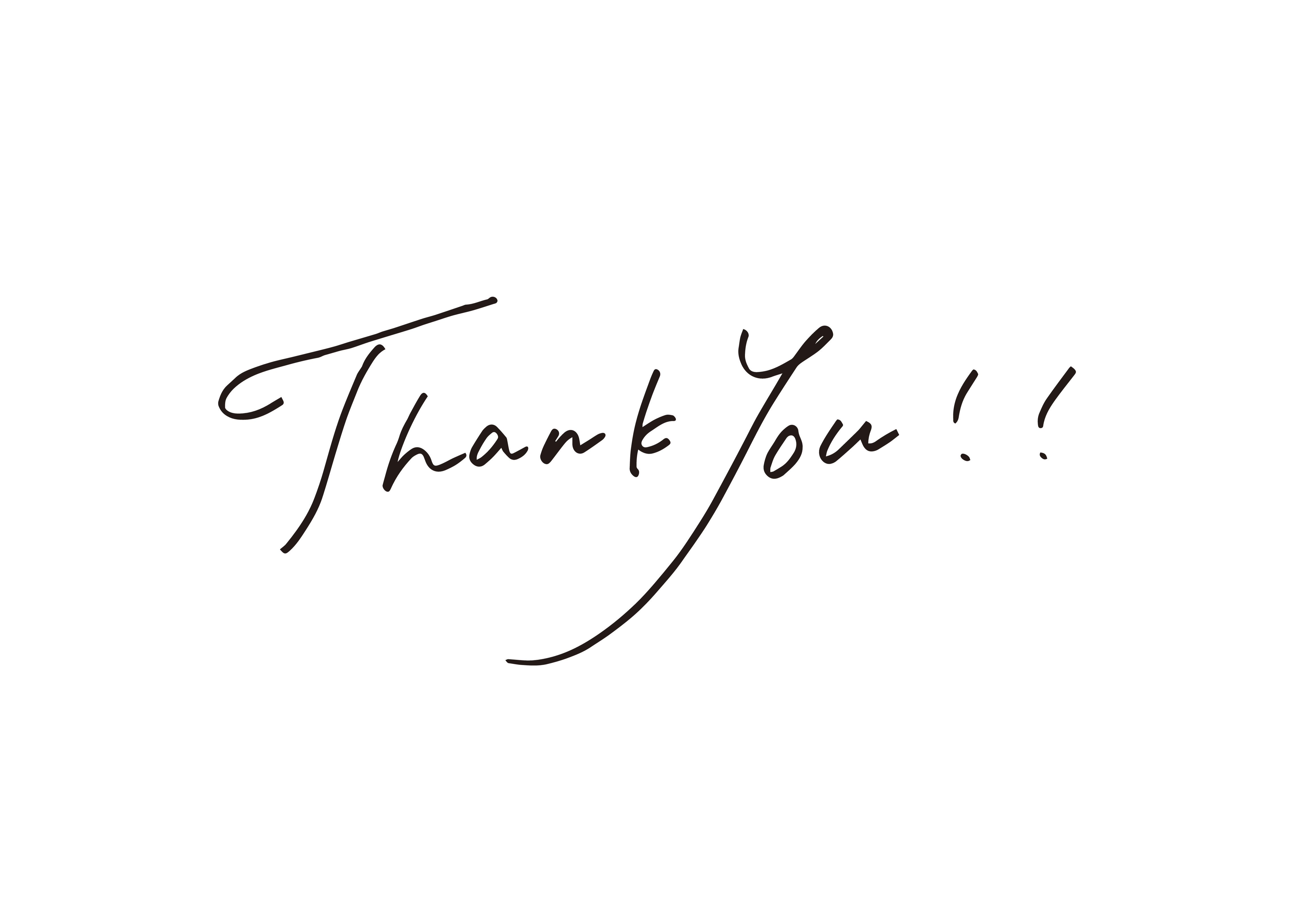 かわいい手書き文字のThank You／手書き文字イラスト Stock ベクター | Adobe Stock Thank You 手書き文字 | きこいろ