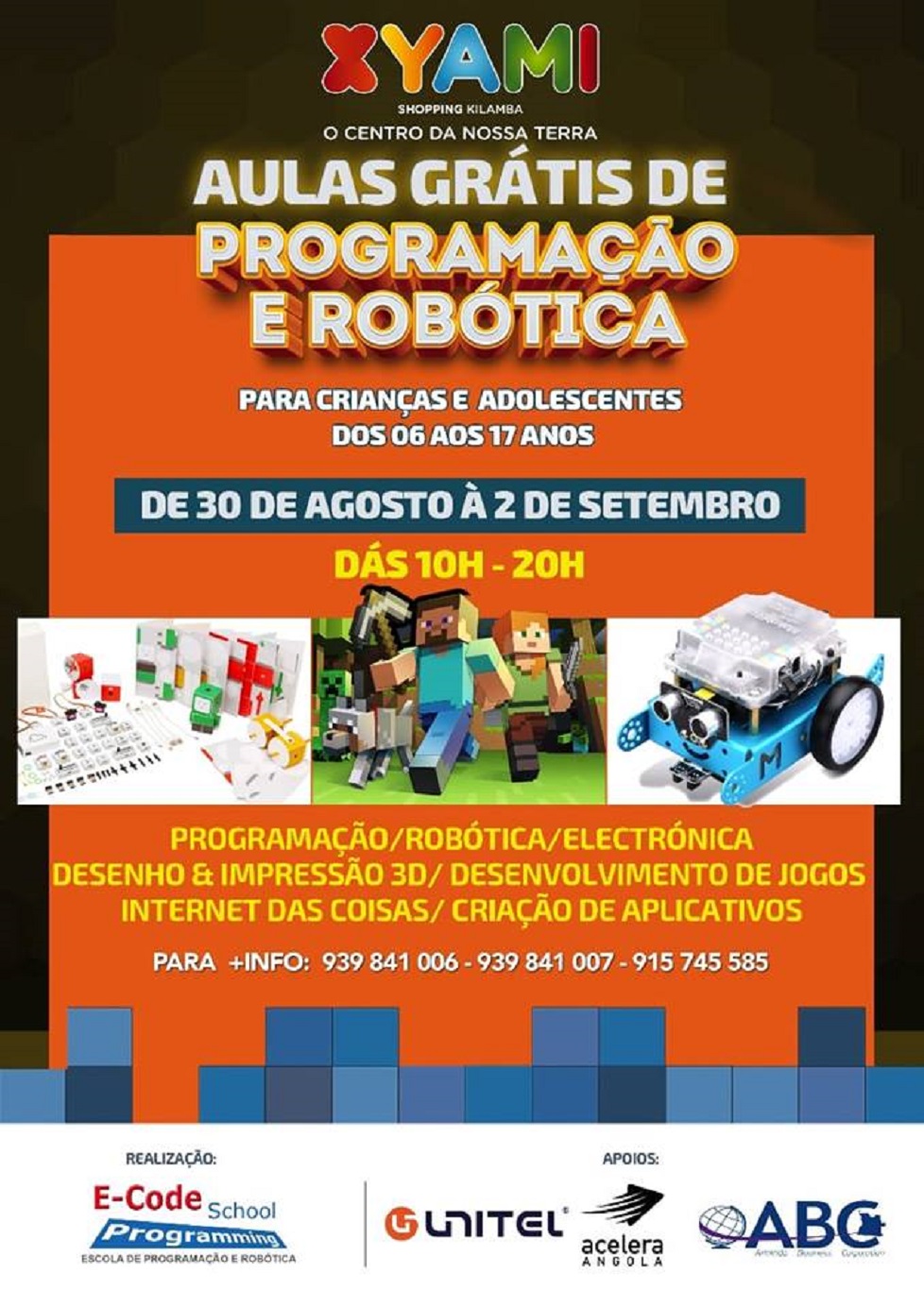 ECode School promove aulas gratuitas sobre Programação e Robótica no