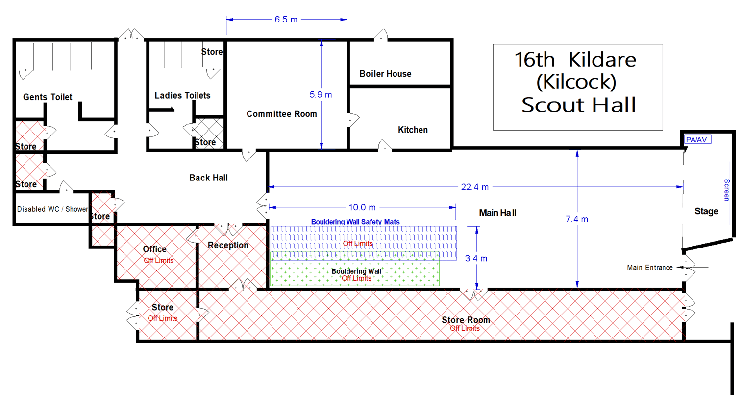 Hall Hire 16th Kildare (Kilcock) Scout Group