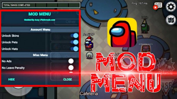 Télécharger et installer le mod menu pour hack le jeu Among Us et activer des codes de triche