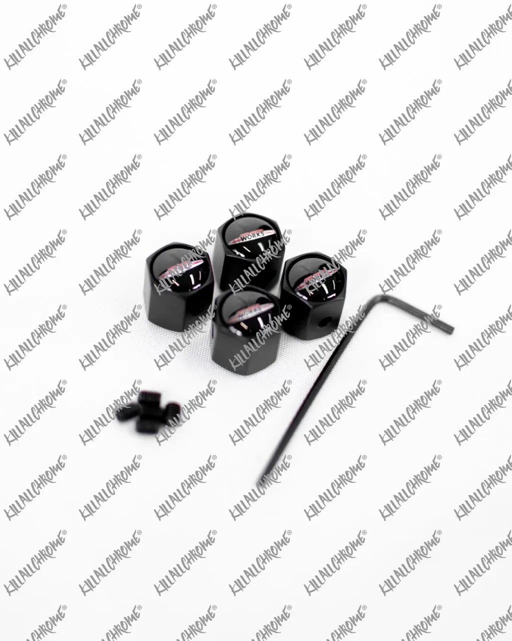 MINI JCW DUST CAPS ANTI THEFT KillAllChrome®