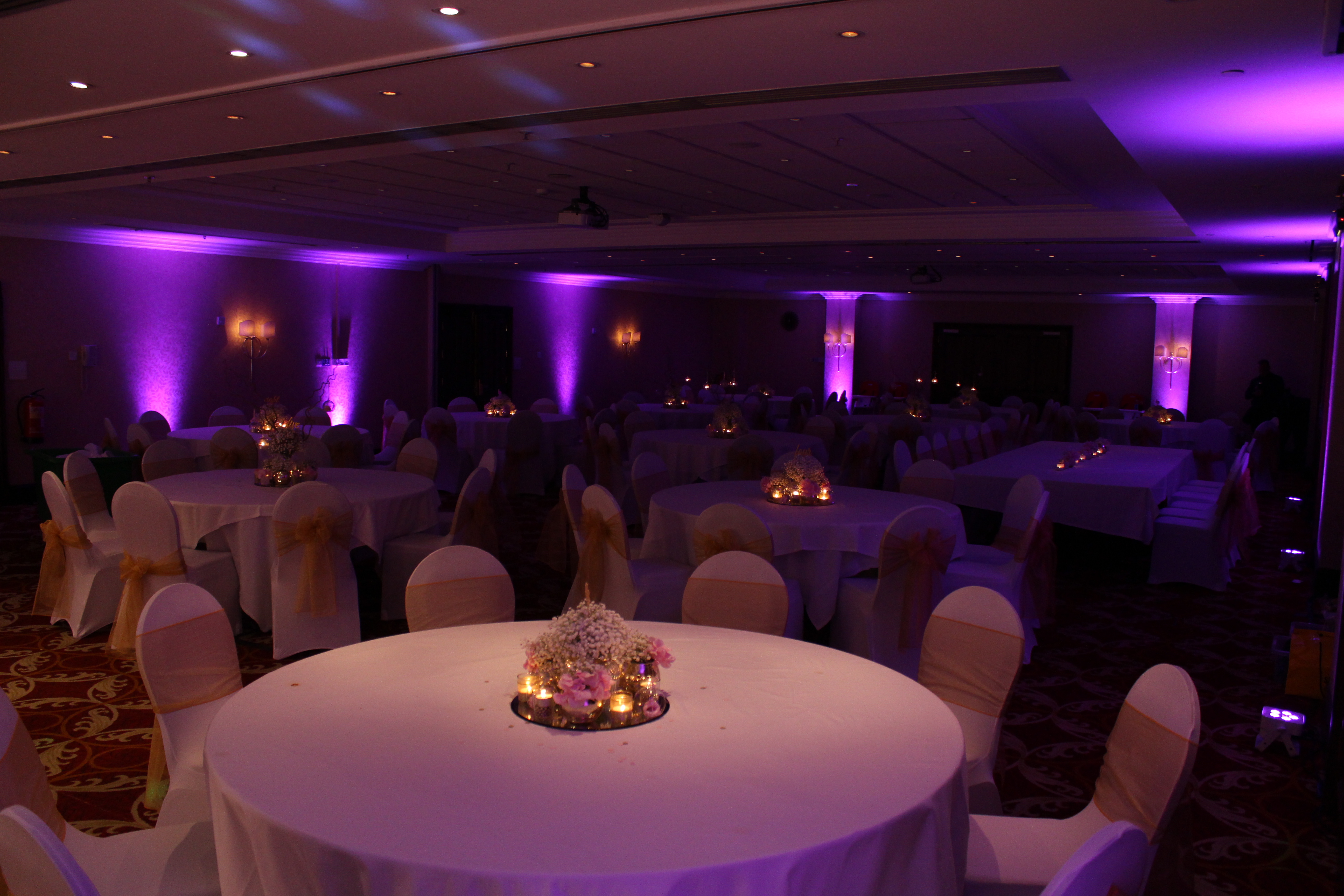 Worsley Marriott Hotel Manchester Wedding DJ Venue Lighting