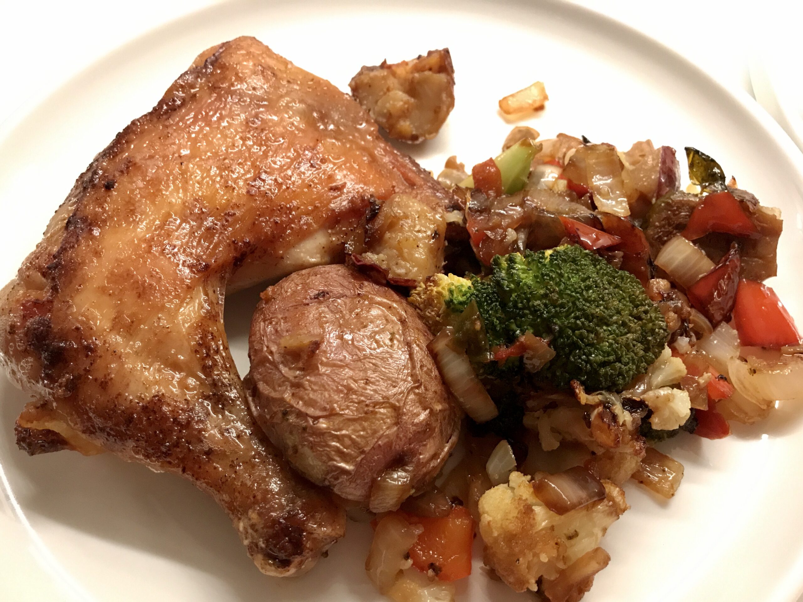 Roasted Chicken Quarters Add More Butter