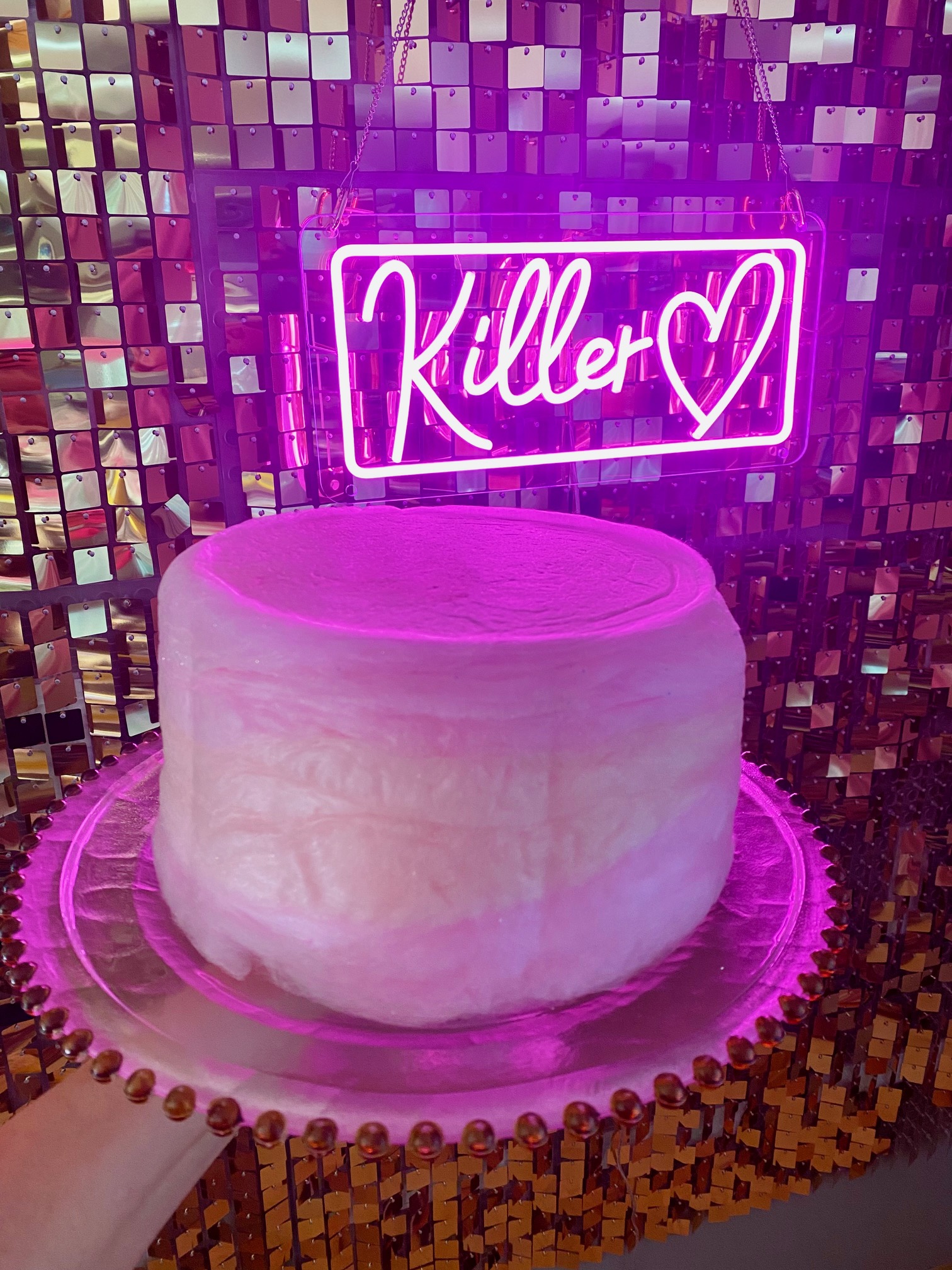 Pink Sparkle Killer Cotton Candy Cake Killer Cotton Candy