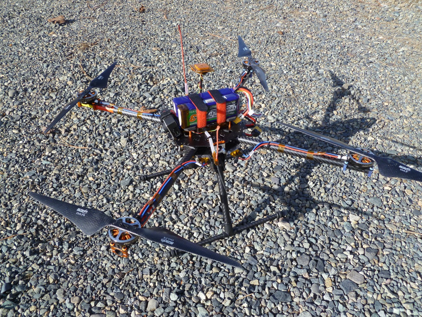 Just built a new giant heavy lift Quadcopter