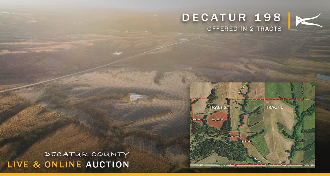 Live & Online Decatur County, IA Land Auction KILOTERRA