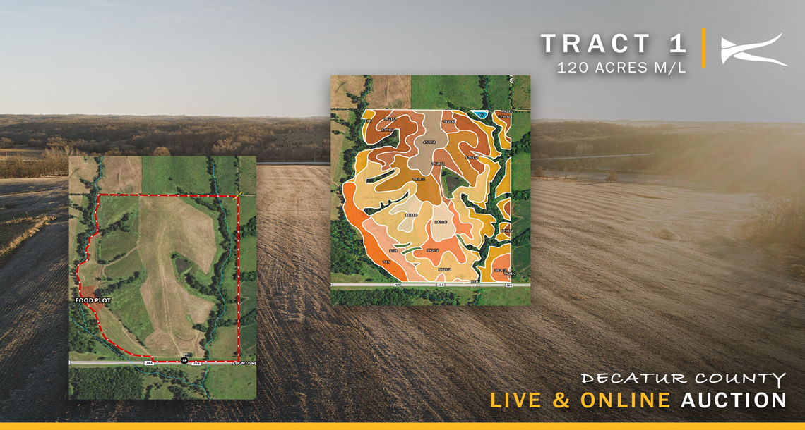 Live & Online Decatur County, IA Land Auction KILOTERRA