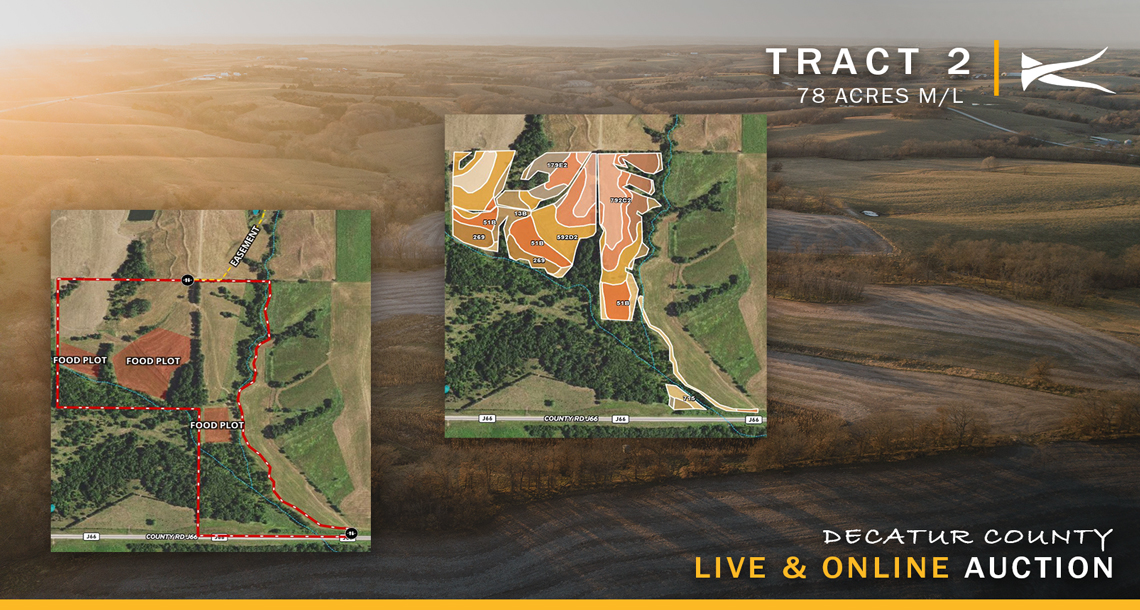 Live & Online Decatur County, IA Land Auction KILOTERRA