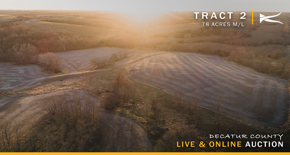 Live & Online Decatur County, IA Land Auction KILOTERRA