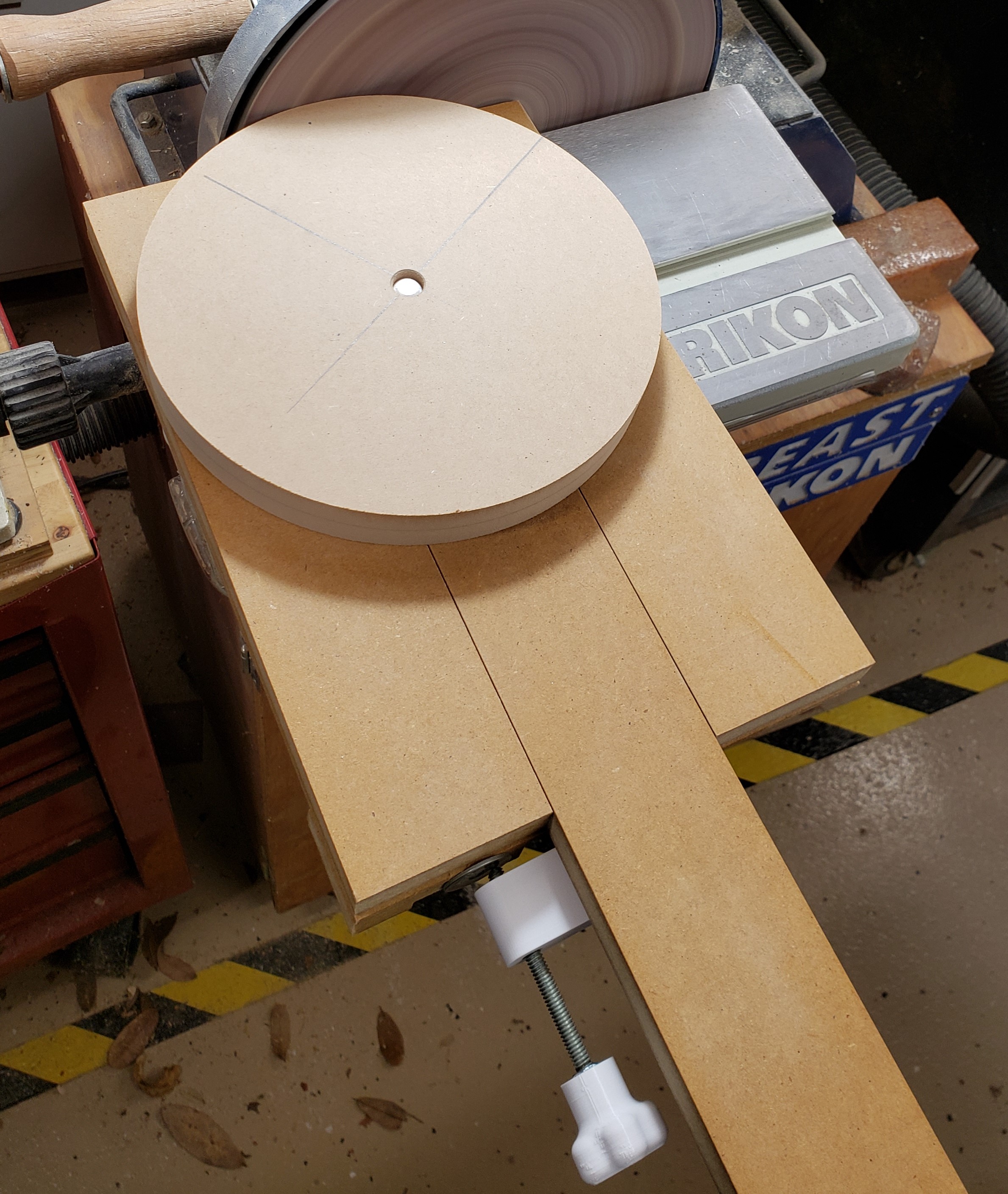 Disk Sander Circle Jig Kilted Craft Works