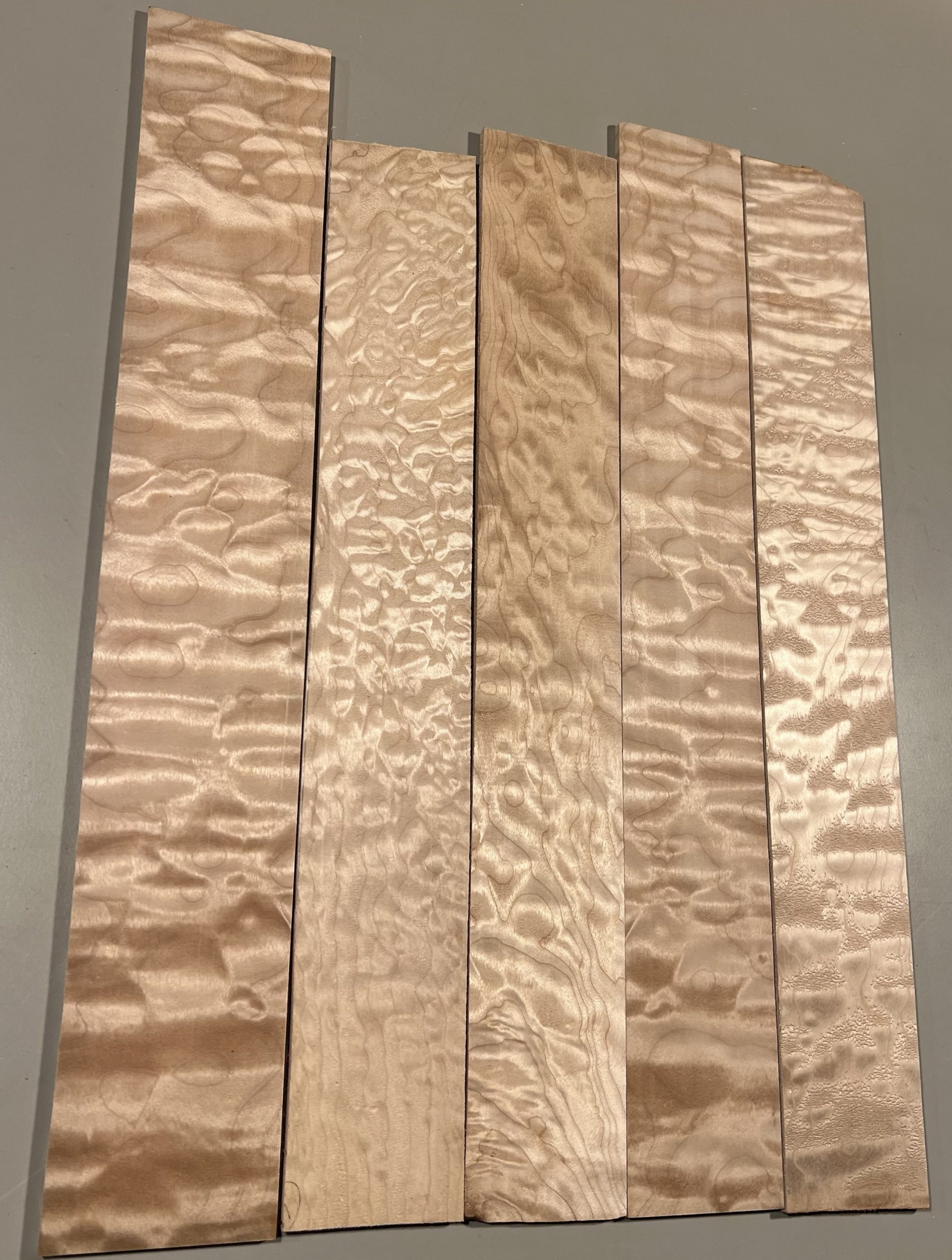 Fingerboards4267Big Leaf Quilted Maple 21.87"x3.5"x.31"