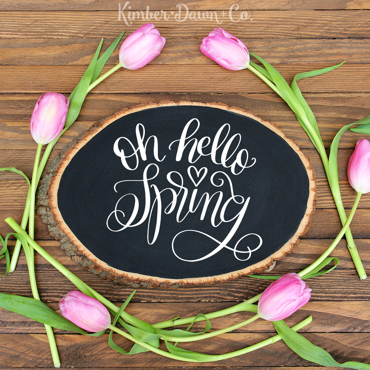 Hand Lettered Oh Hello Spring Free Svg Cut File
