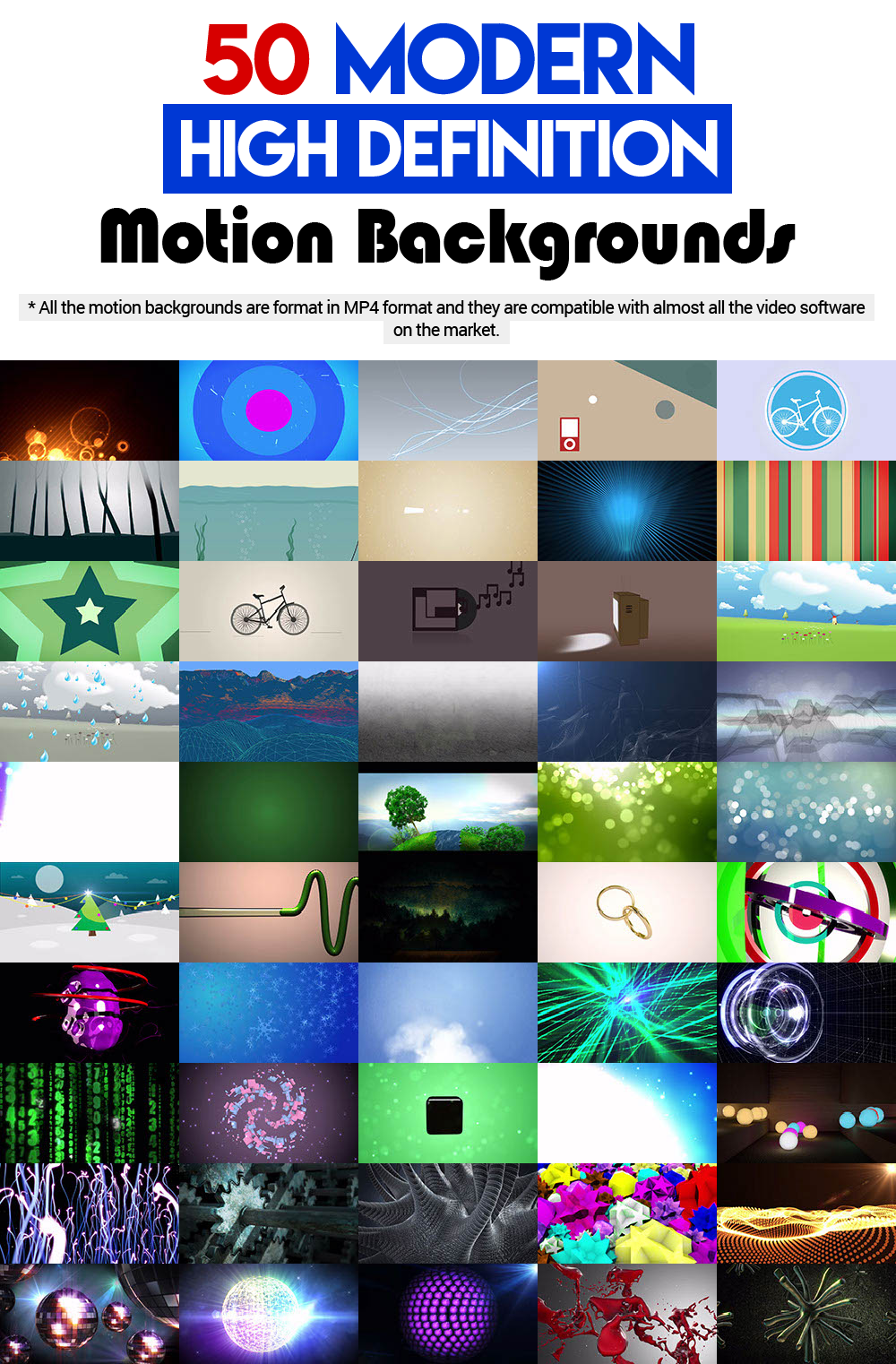 Preview 50 Modern Motion BGs