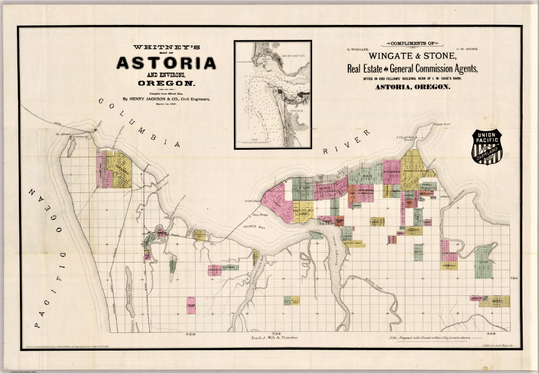 Astoria Map edited Kimbrough Genealogy