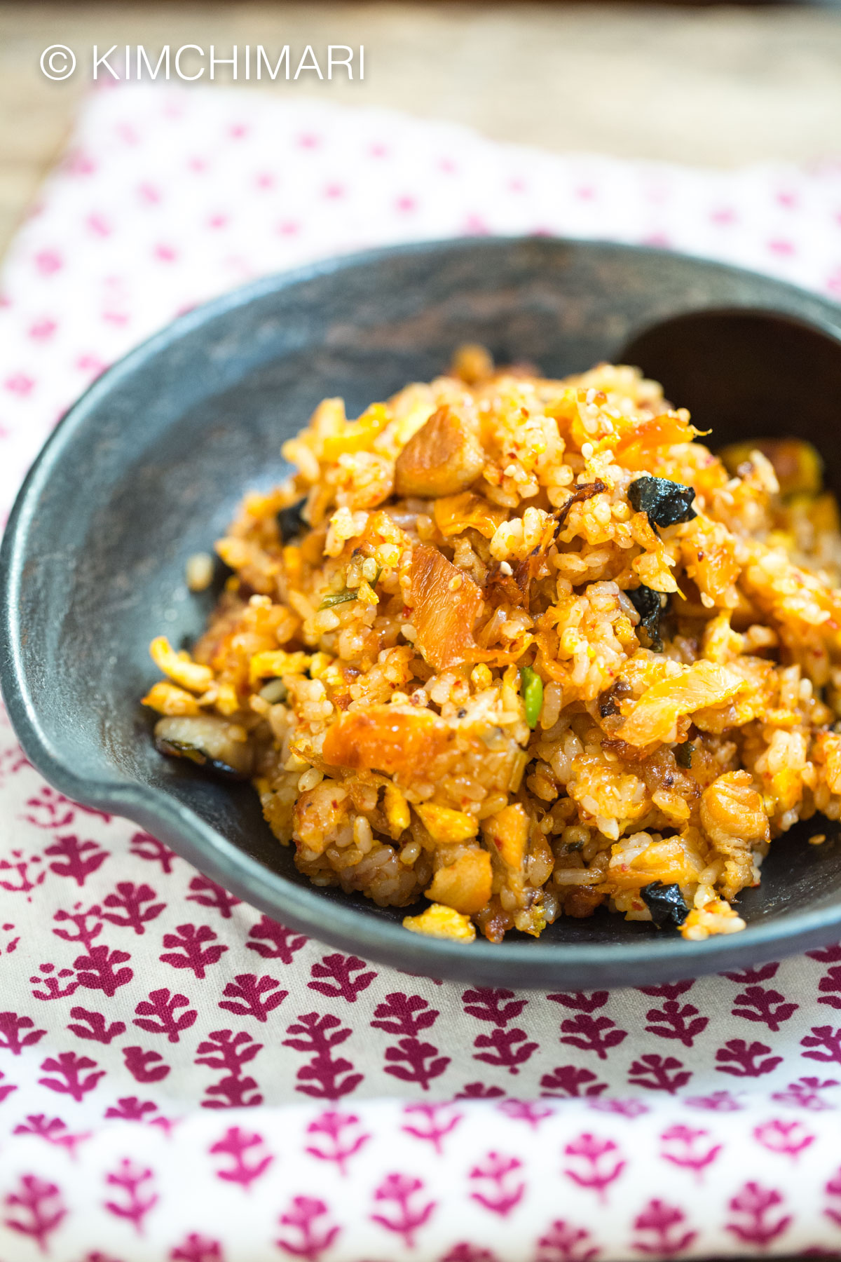 Kimchi Fried Rice Recipe (Kimchi Bokkeumbap) Kimchimari