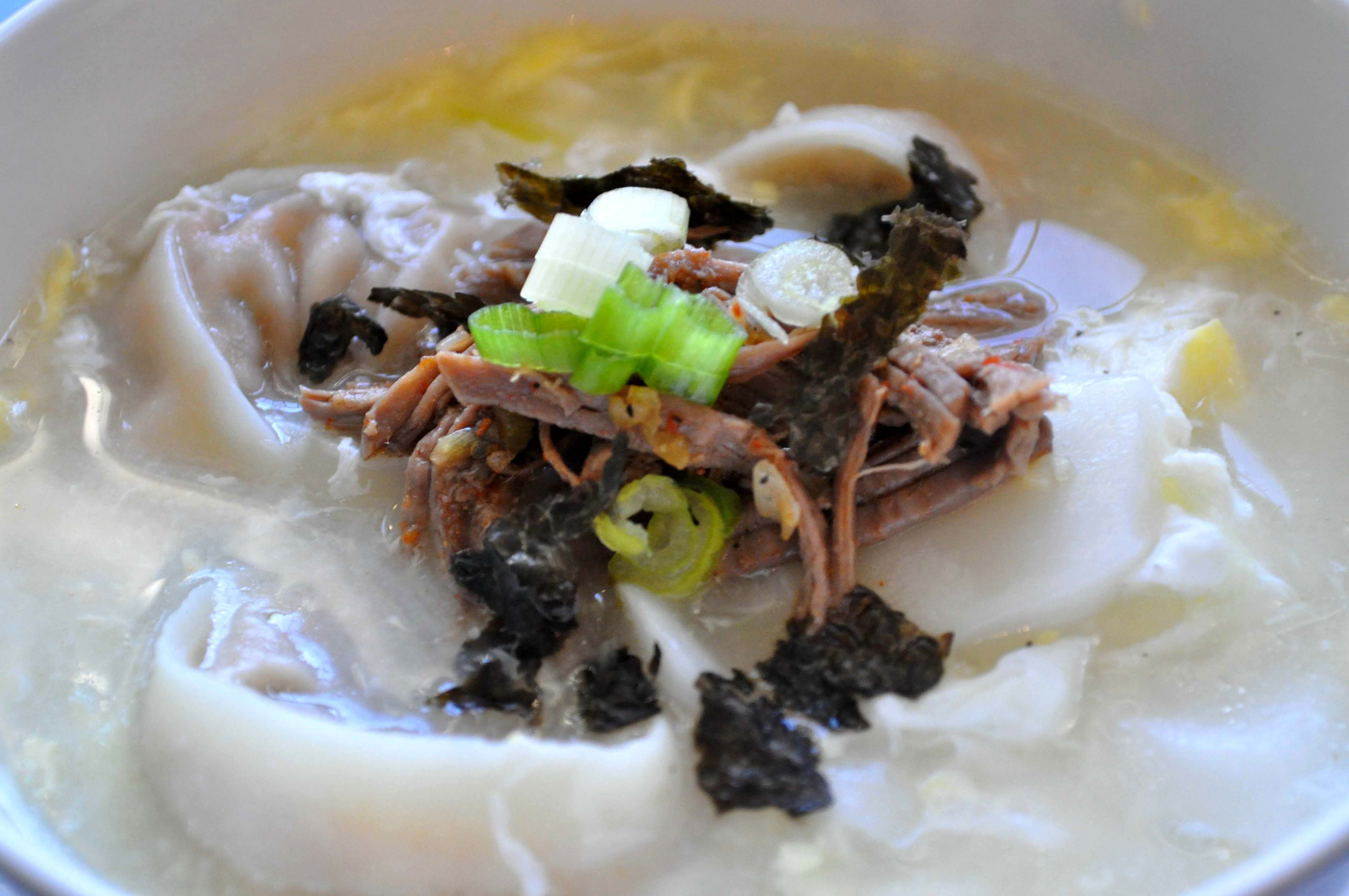 Rice Cake Soup II with beef and dumplings Kimchimari