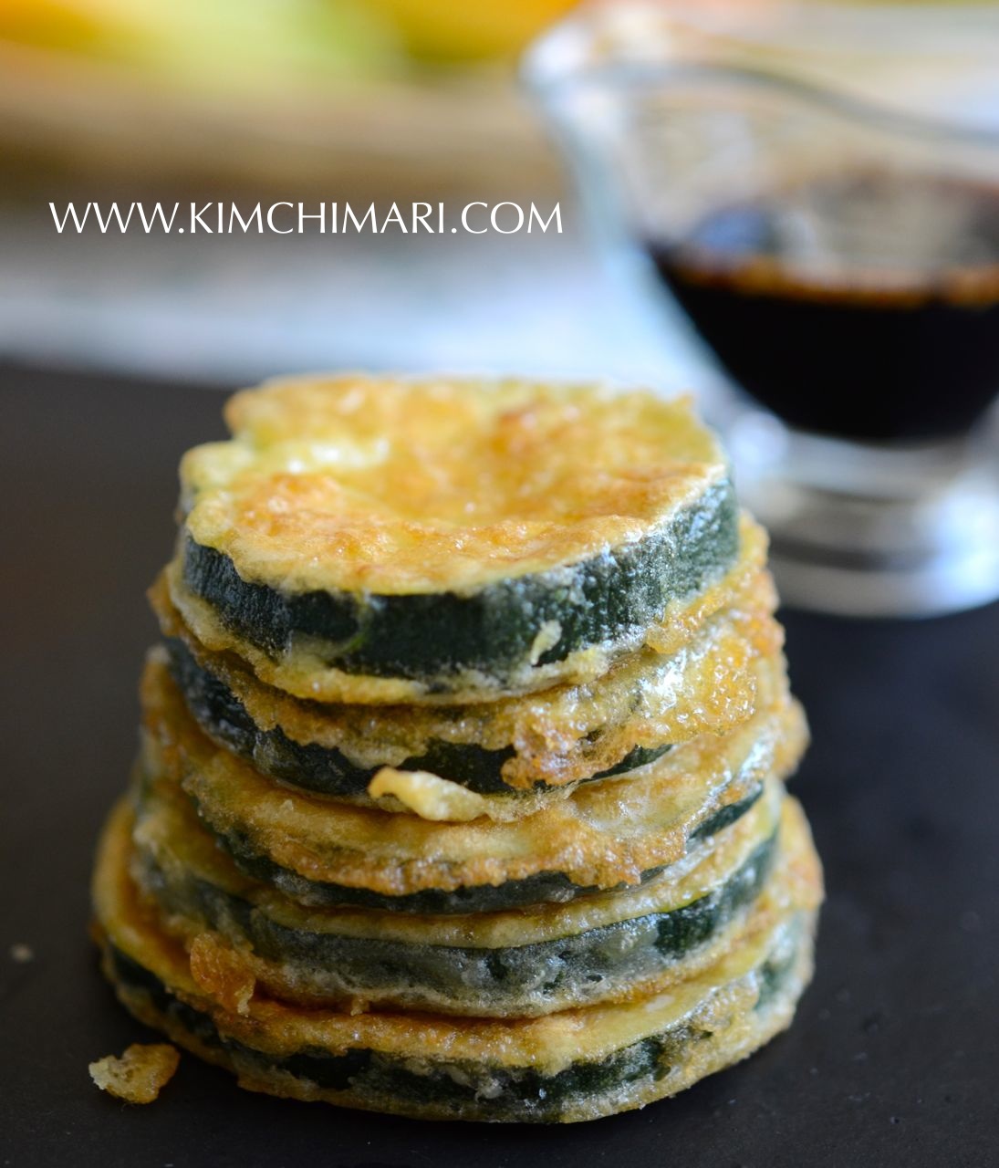 Panfried Zucchini Fritters (호박전 Hobak Jeon) Kimchimari