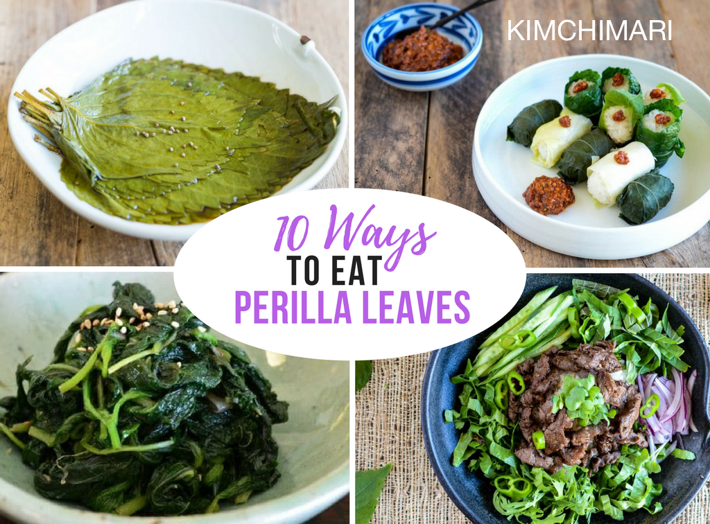 How to eat Perilla 10 ways to enjoy them in Korean cooking! Kimchimari