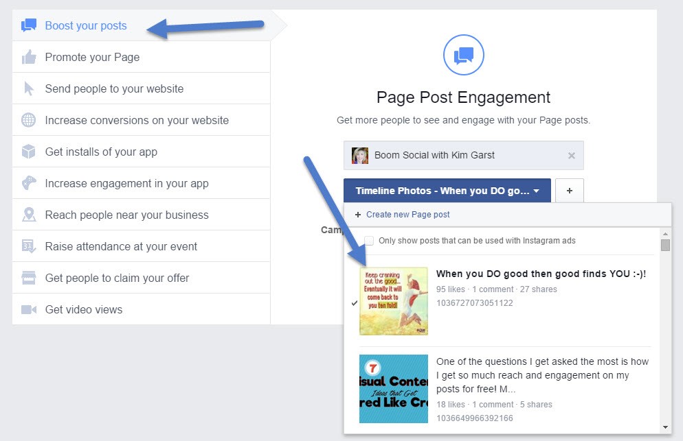 Facebook Ads 3 Ways to Boost a Post Like a Pro! Kim Garst