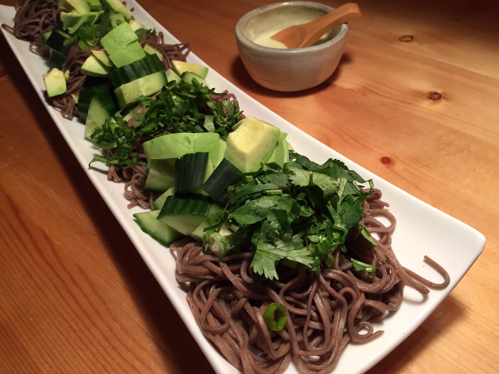 Soba noodle with Wasabi mayo dressing Kimiko's Japanese Kitchen