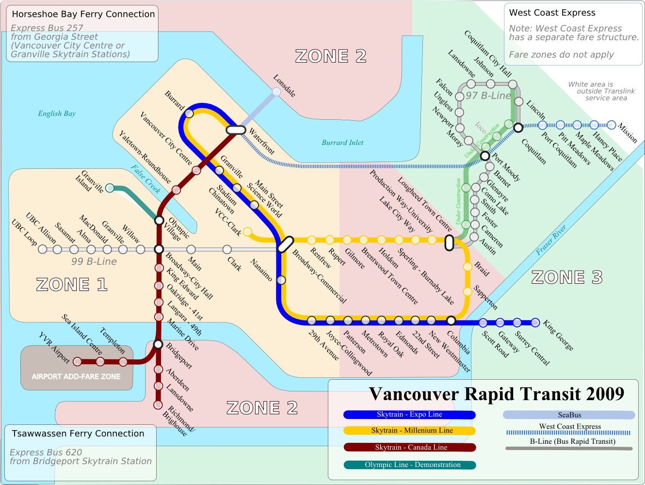 Transportation Zone Map