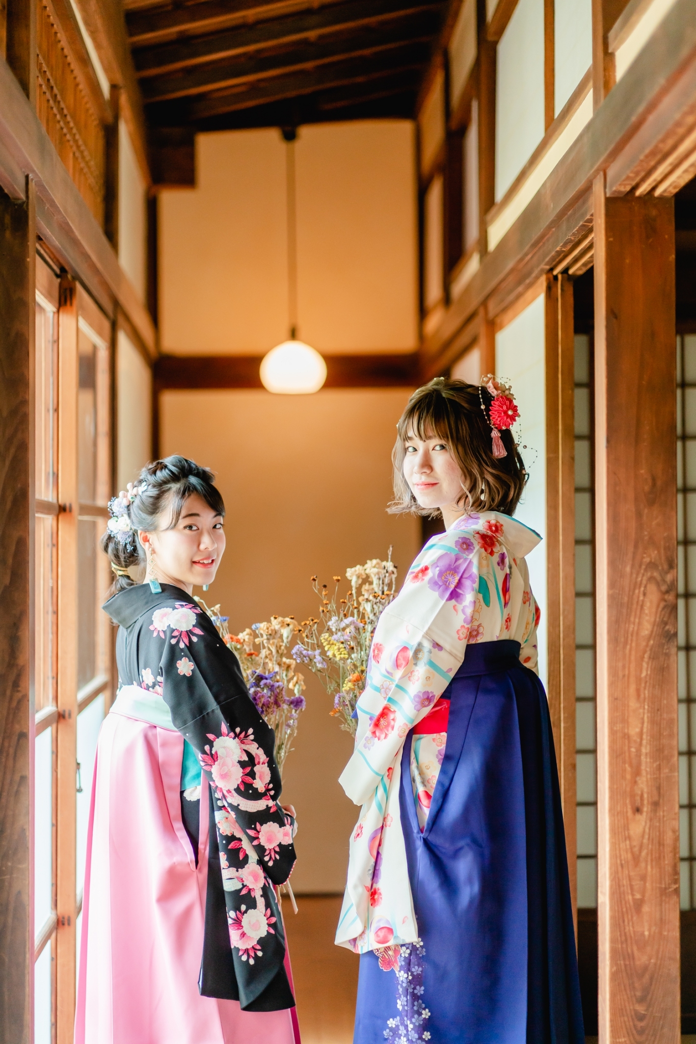 卒業式の着物(二尺袖)と袴 単体貸し出し開始！ 名古屋・丸の内 ヘアセットCOCO