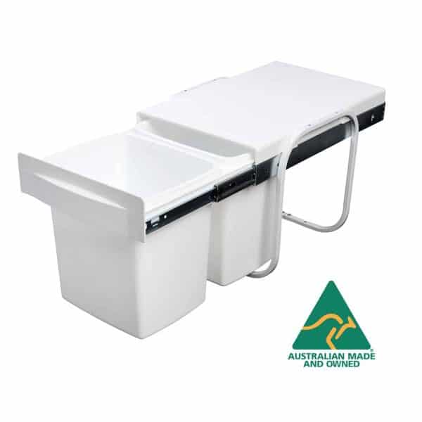 30L Twin Bin Waste Separation System KRB06 Kitchen Recycling Bins