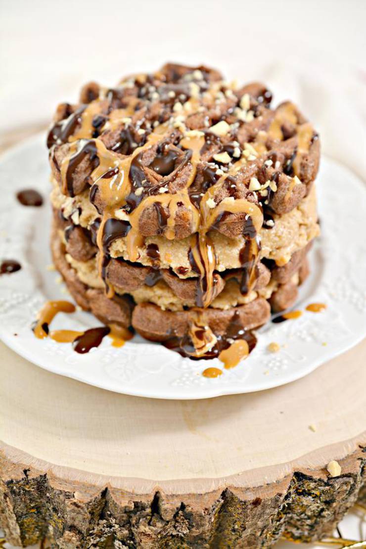 BEST Keto Chaffles! Low Carb Snickers Chaffle Idea Homemade Quick