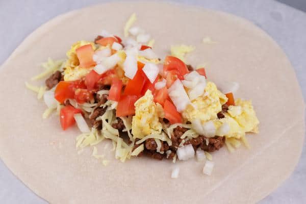 Breakfast Burrito Wraps Breakfast Burrito Roll Ups Chorizo Eggs