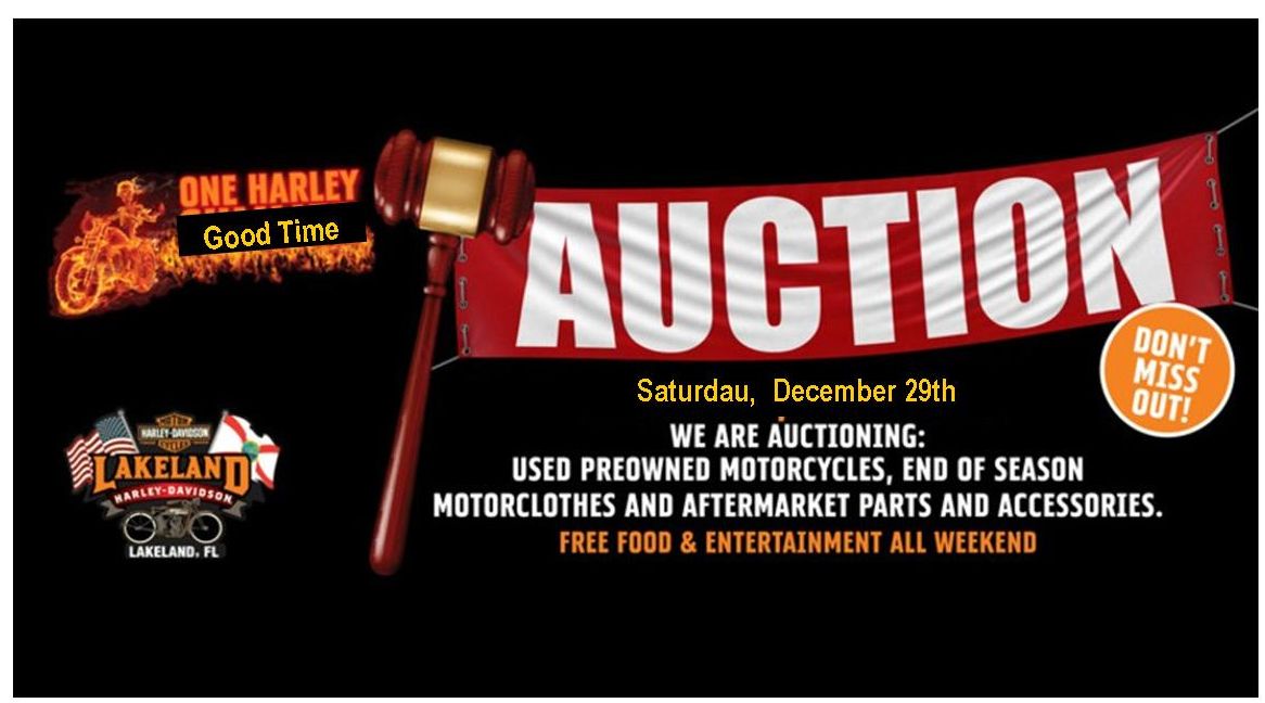 Lakeland Harley Davidson Auction Event Kincaid Auction Realty LLC