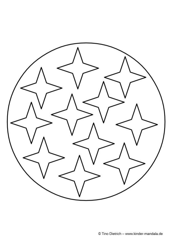Mandala Sterne Kinder Mandala