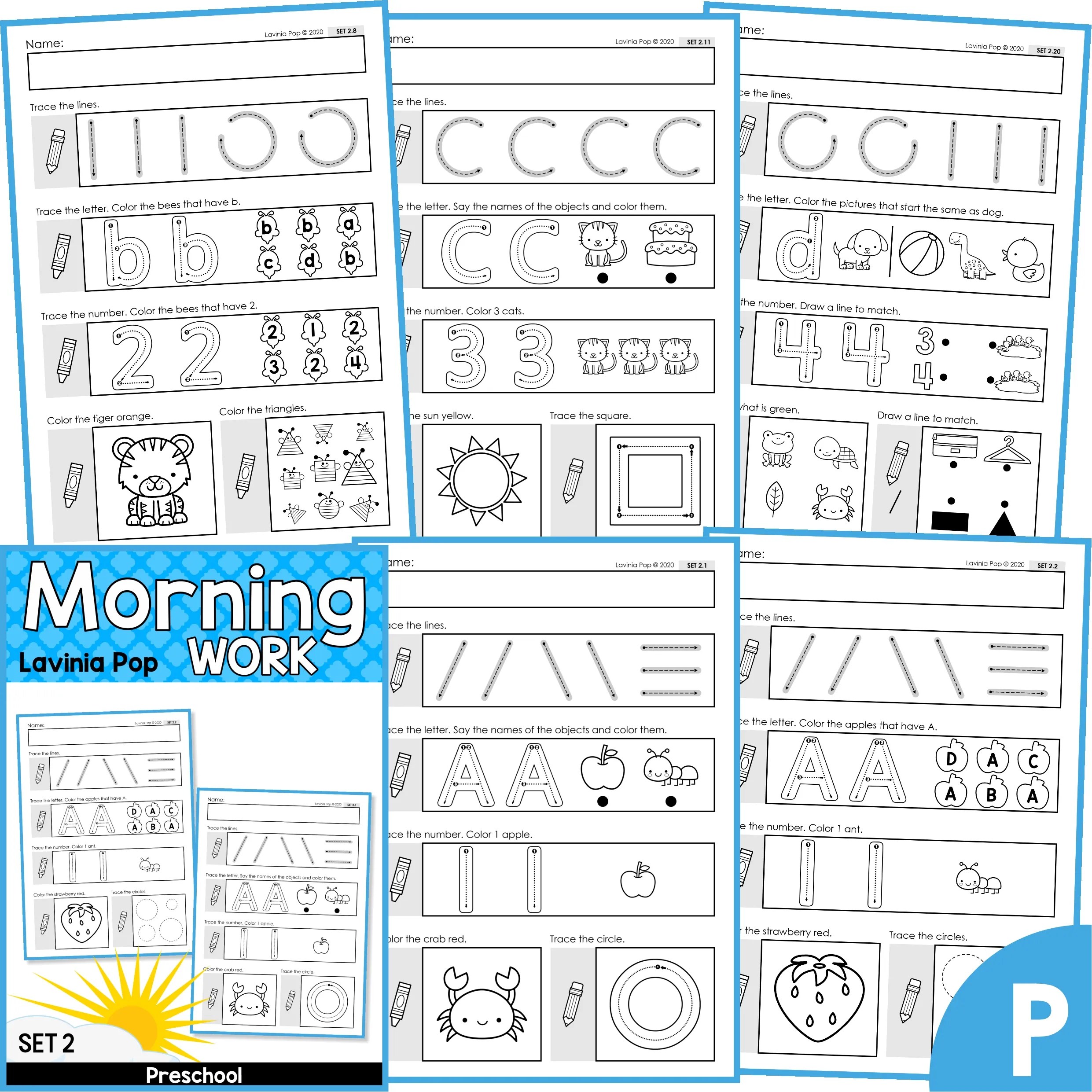 Preschool Morning Work Set 2
