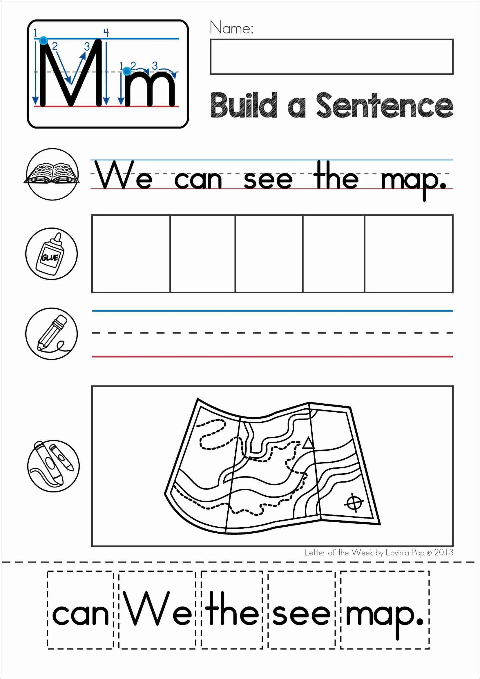 Phonics Letter of the Week M Alphabet Worksheets & Activities