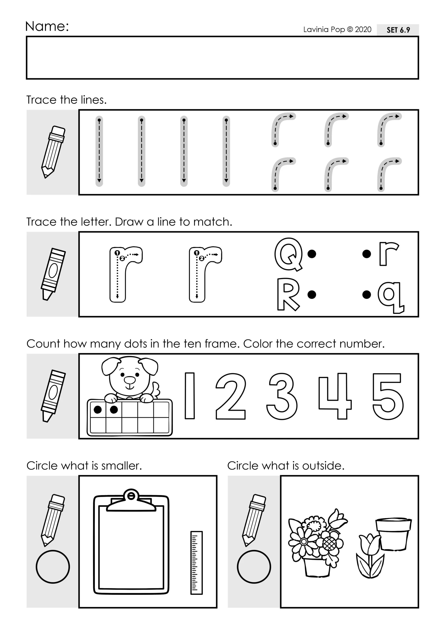 Preschool Morning Work Set 6