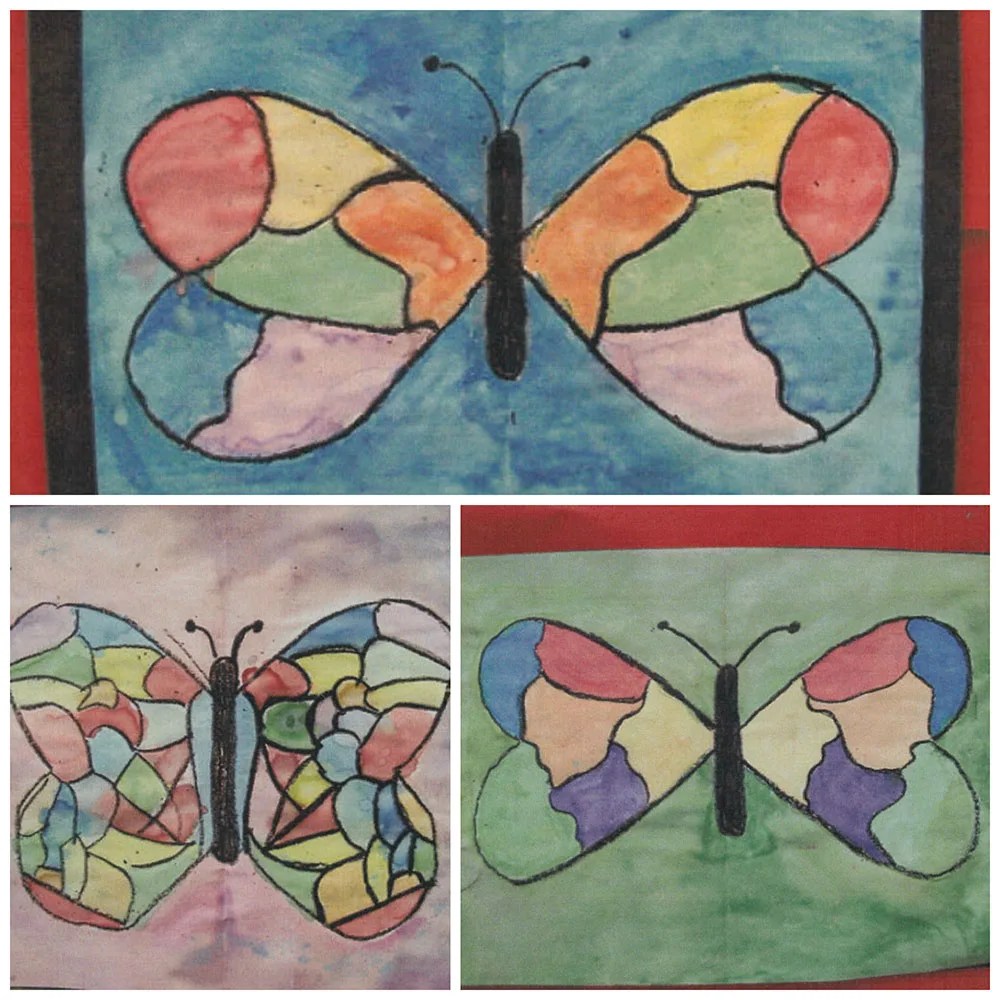 Bella Butterflies Painting Lesson for Kids KinderArt
