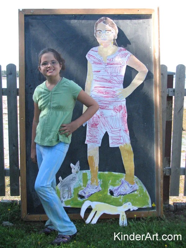 Body Collage Tracing Self Portraits Lesson Plans