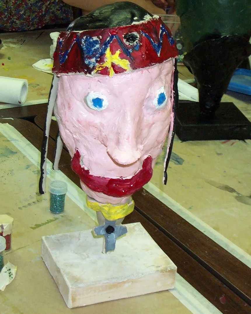 No Fire Clay Heads Lesson Plan Sculpture Activities and Lessons for