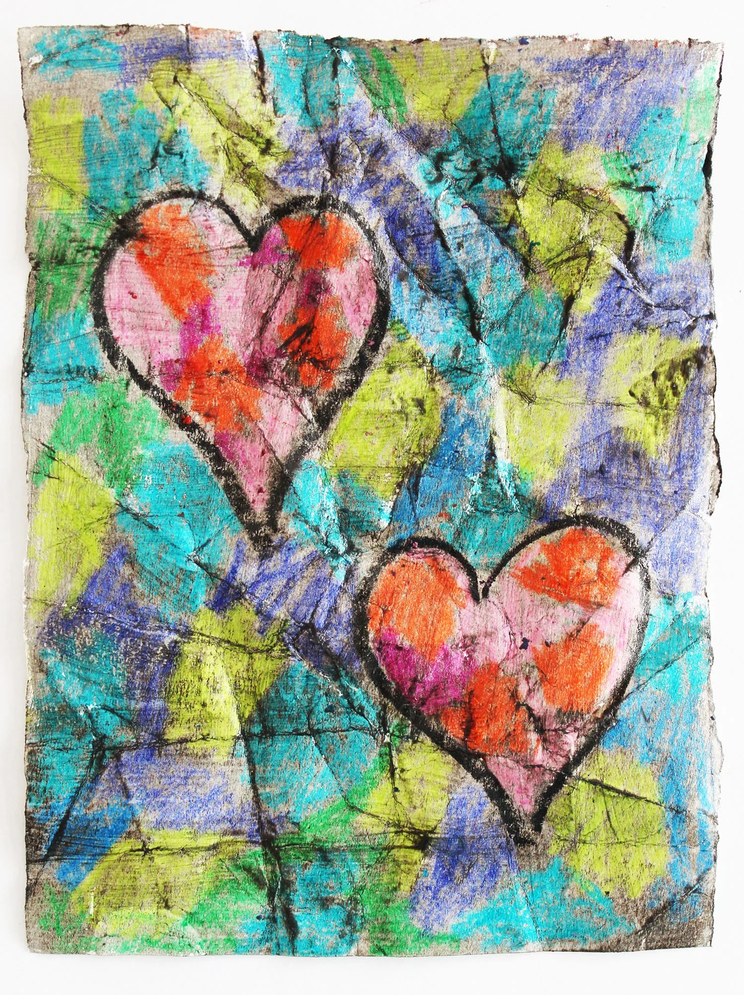 Crayon Crackle Painting Lesson Plan Painting for Kids KinderArt