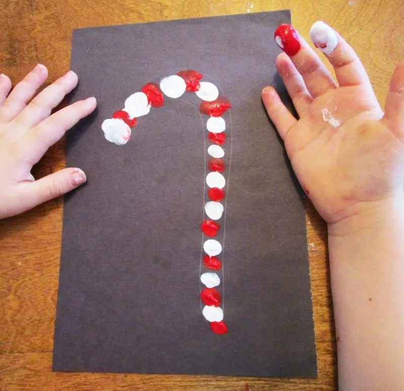 Holiday Fingerprint / Finger Painting Crafts for Kids — KinderArt
