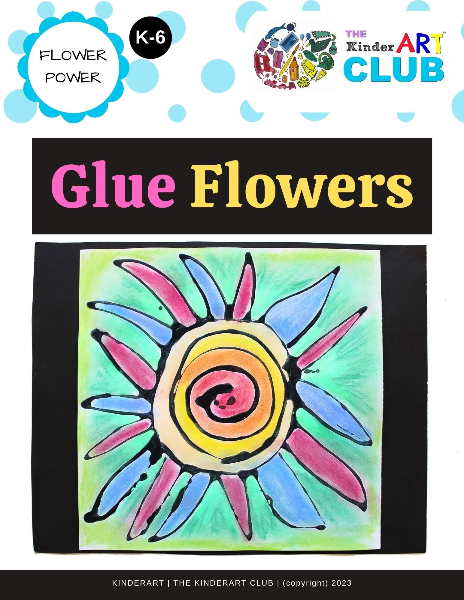 Glue Flowers — KinderArt